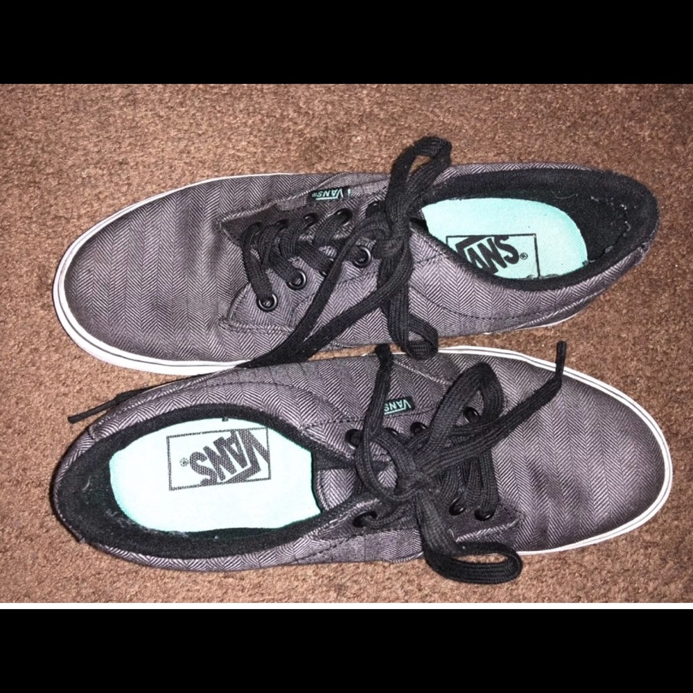 Vans dark charcoal gray size 7.5 men’s.